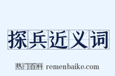 探兵近义词是什么意思的图片